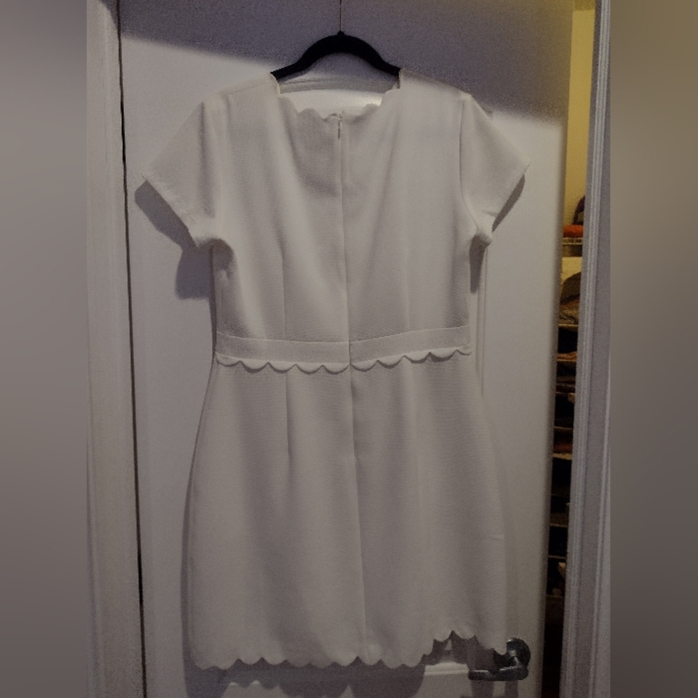 Club Monaco white mini dress size 12 Like New - Picture 2 of 4